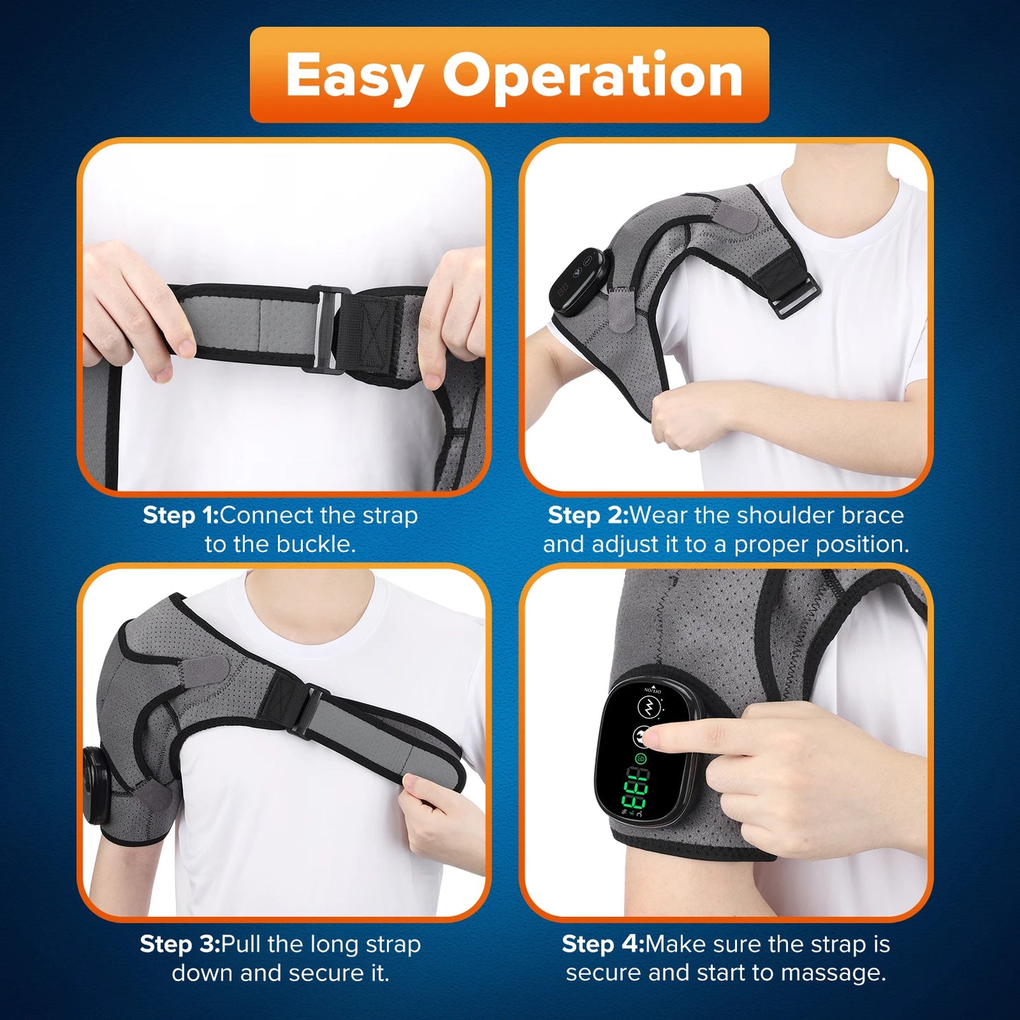 Electric Heating Pad and Shoulder Vibration Massager