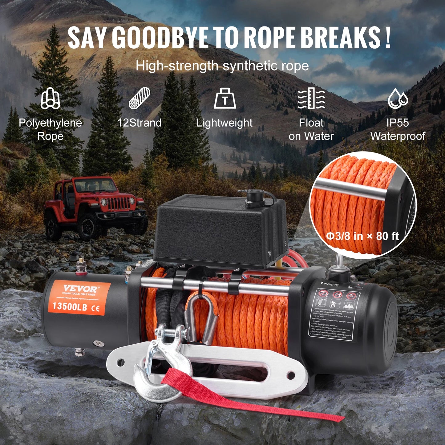13500lbs Electric Winch