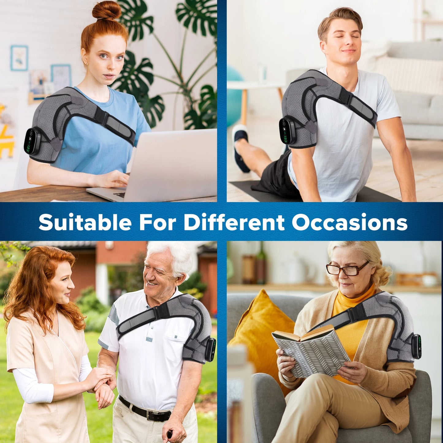 Electric Heating Pad and Shoulder Vibration Massager