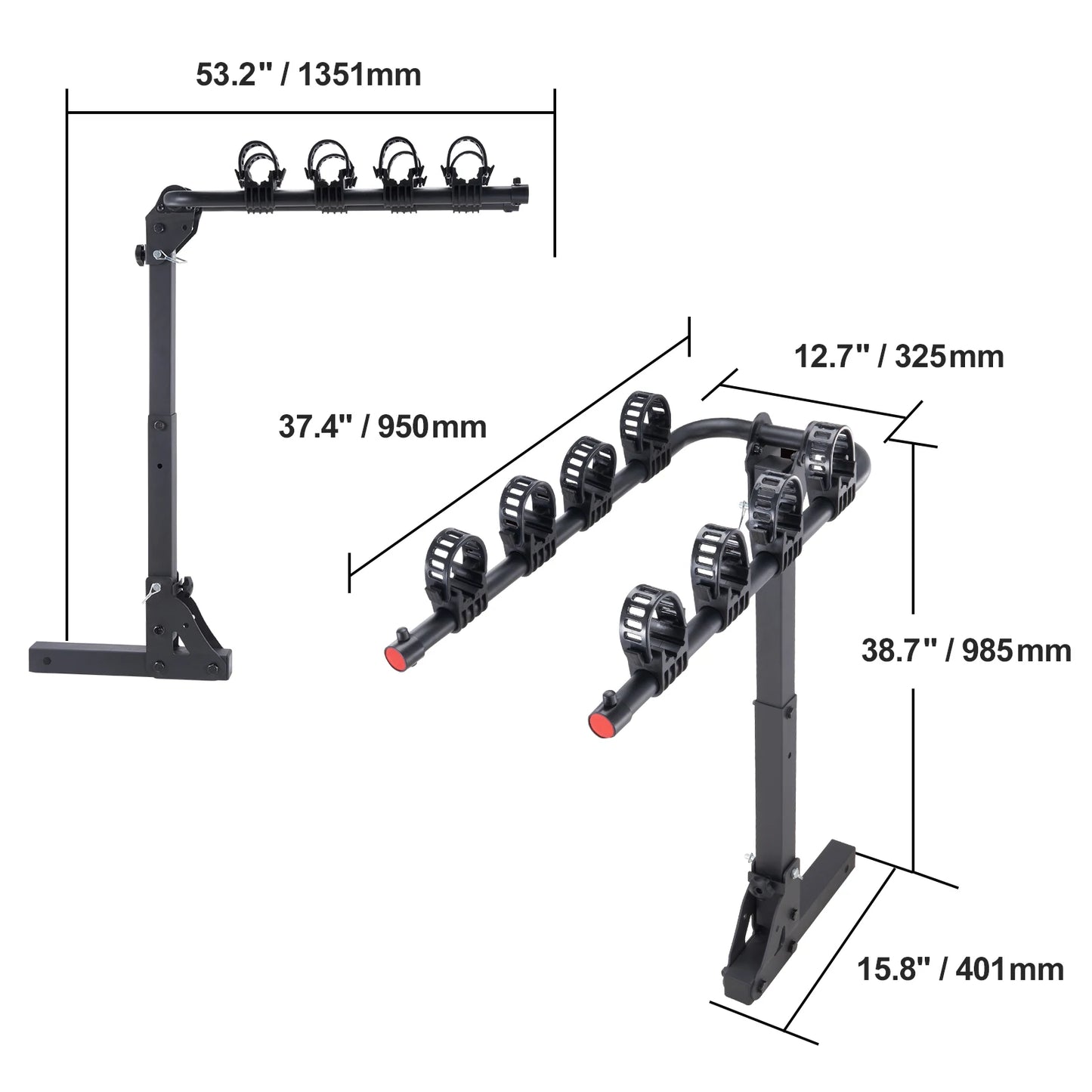 Hitch Mount Bike Rack 2-Bike Platform
