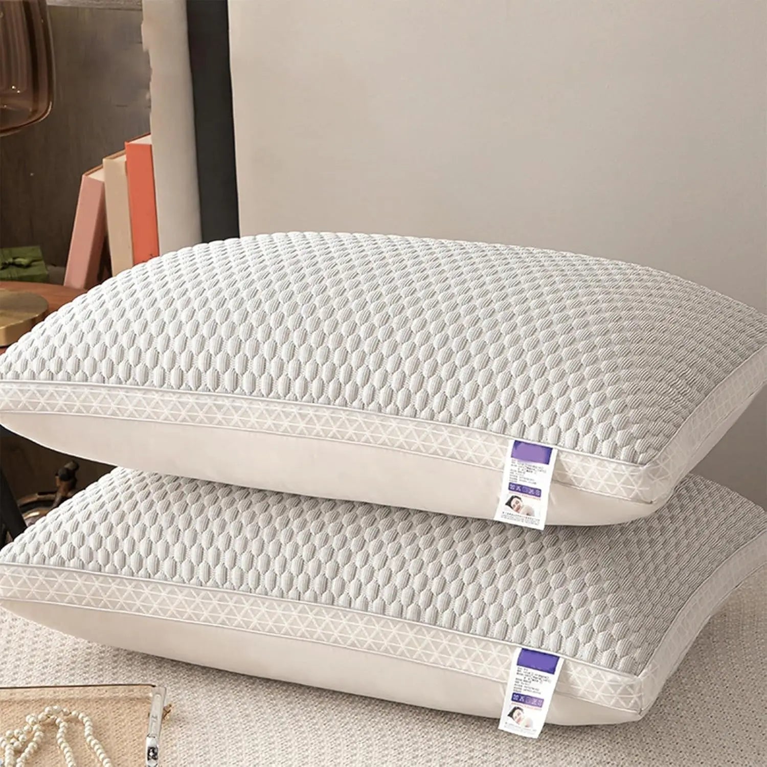 Your Outdoors n' More sleeping pillows with soft fabric and plush filling, designed for comfortable rest and relaxation.