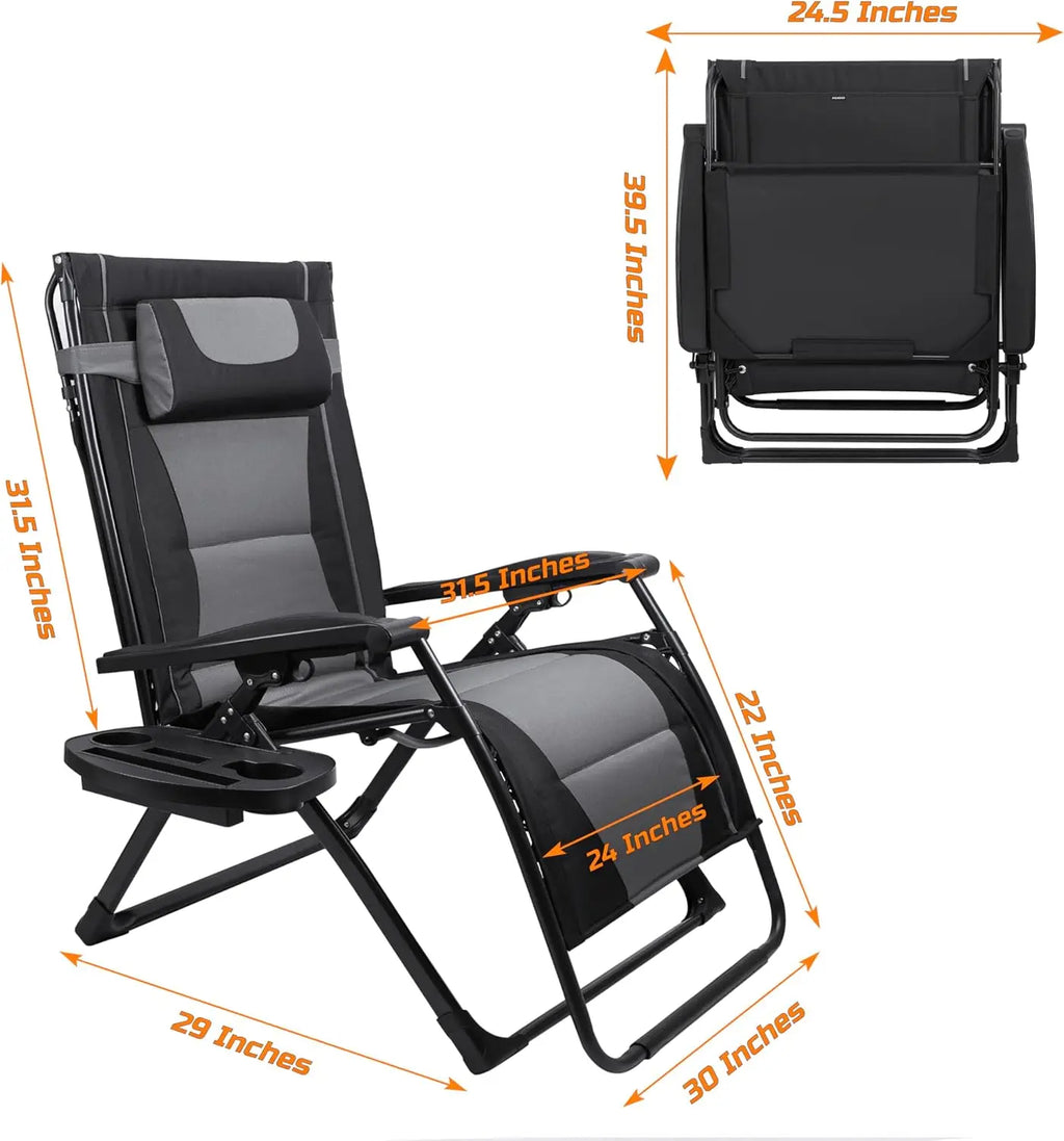 XXL Oversize Recliner Folding Chair.