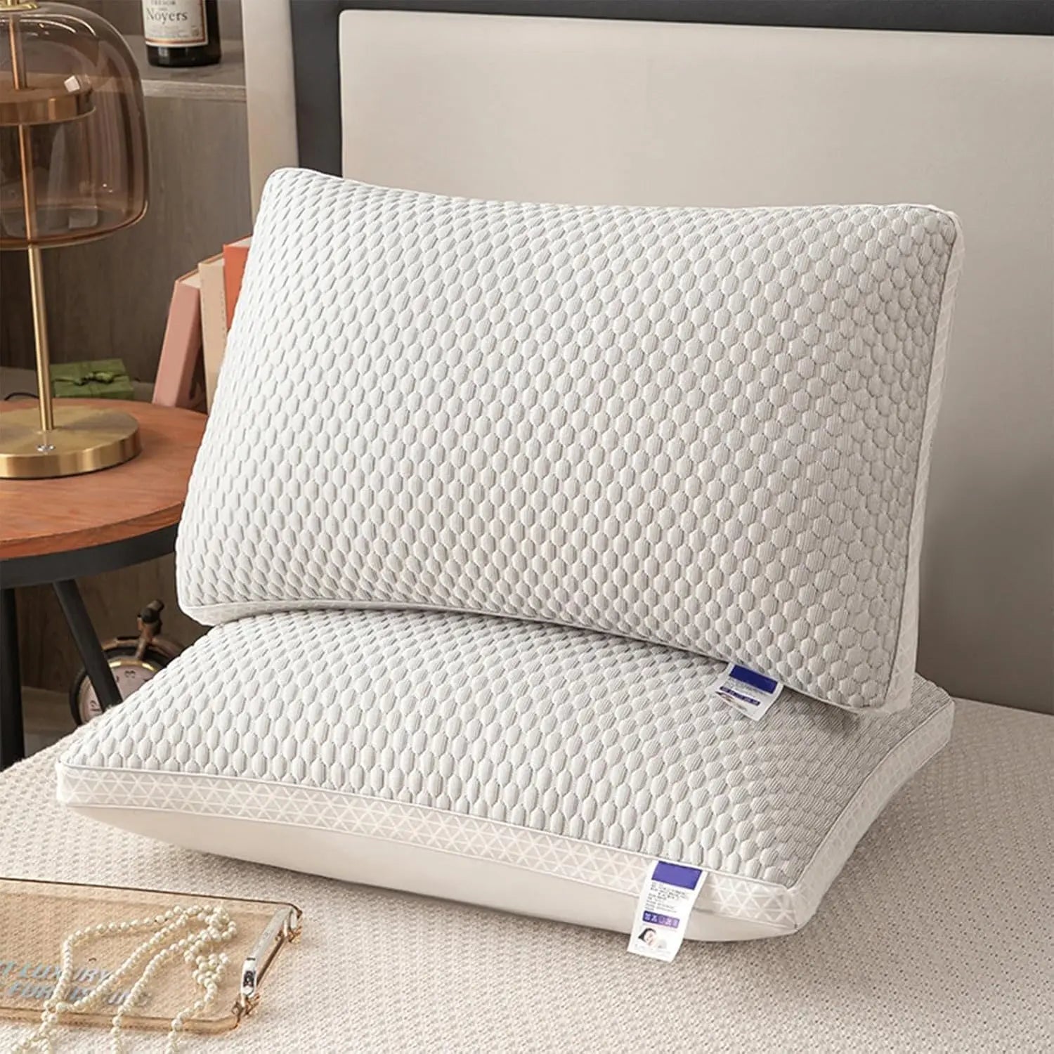 Your Outdoors n' More sleeping pillow with soft fabric and plush filling, designed for comfortable rest and restful sleep.