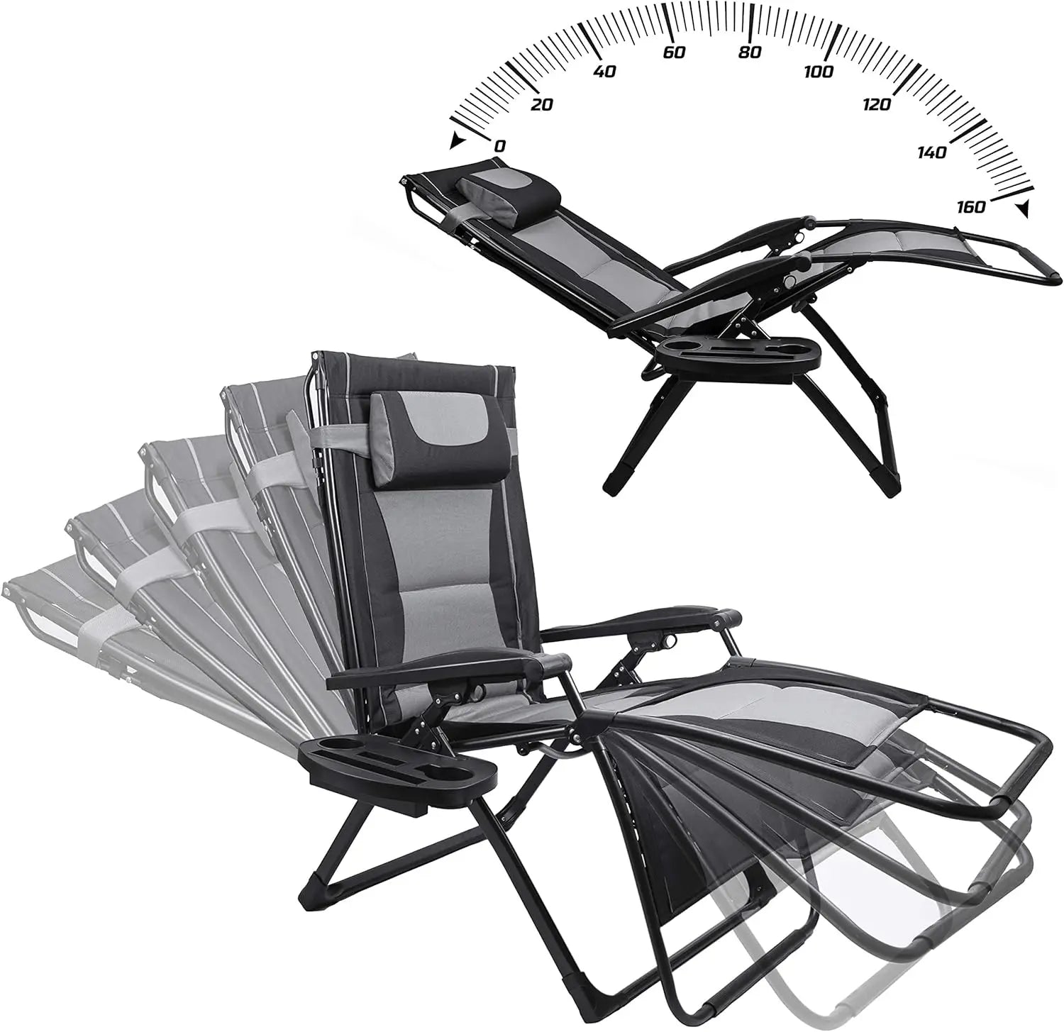 XXL Oversize Recliner Folding Chair.