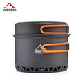 Outdoor camping cookware set with 1.3L and 2.3L pots from Your Outdoors n' More, suitable for outdoor cooking adventures.
