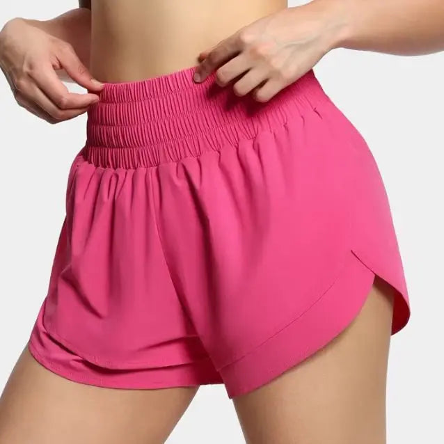 Women's High Waisted Workout Shorts.