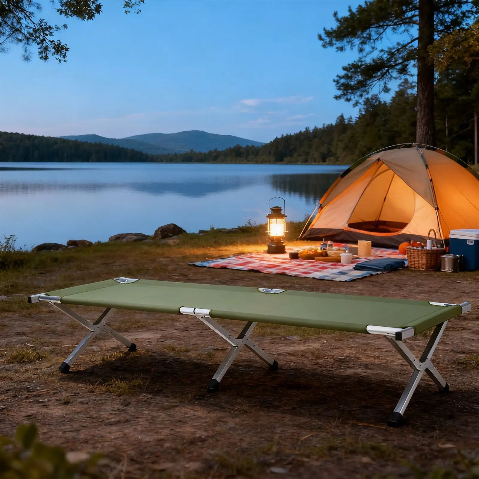 Portable Folding Camping Cot.