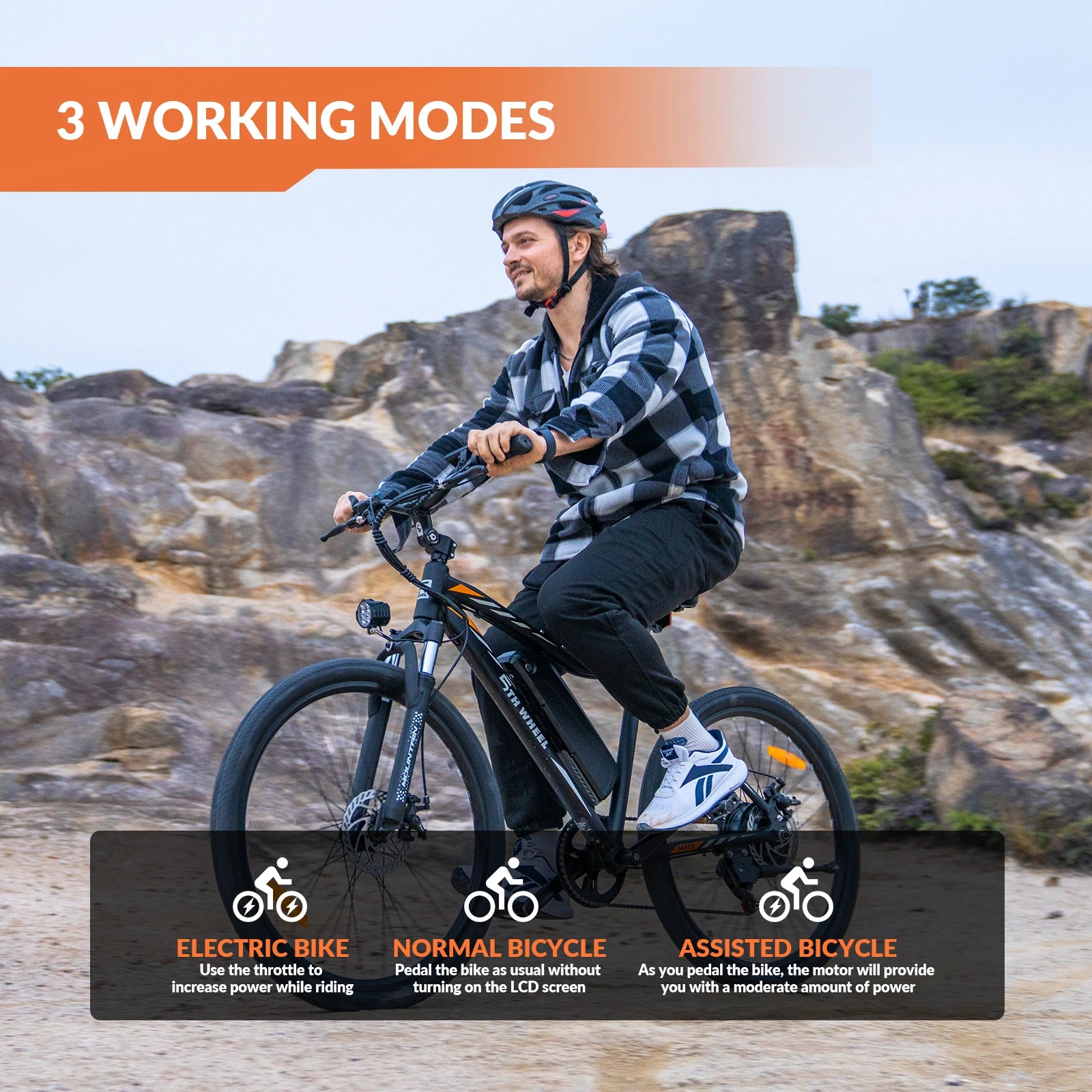 Electric bike with 500W motor and removable 468Wh battery by Your Outdoors n' More, shown with sleek frame and handlebars.