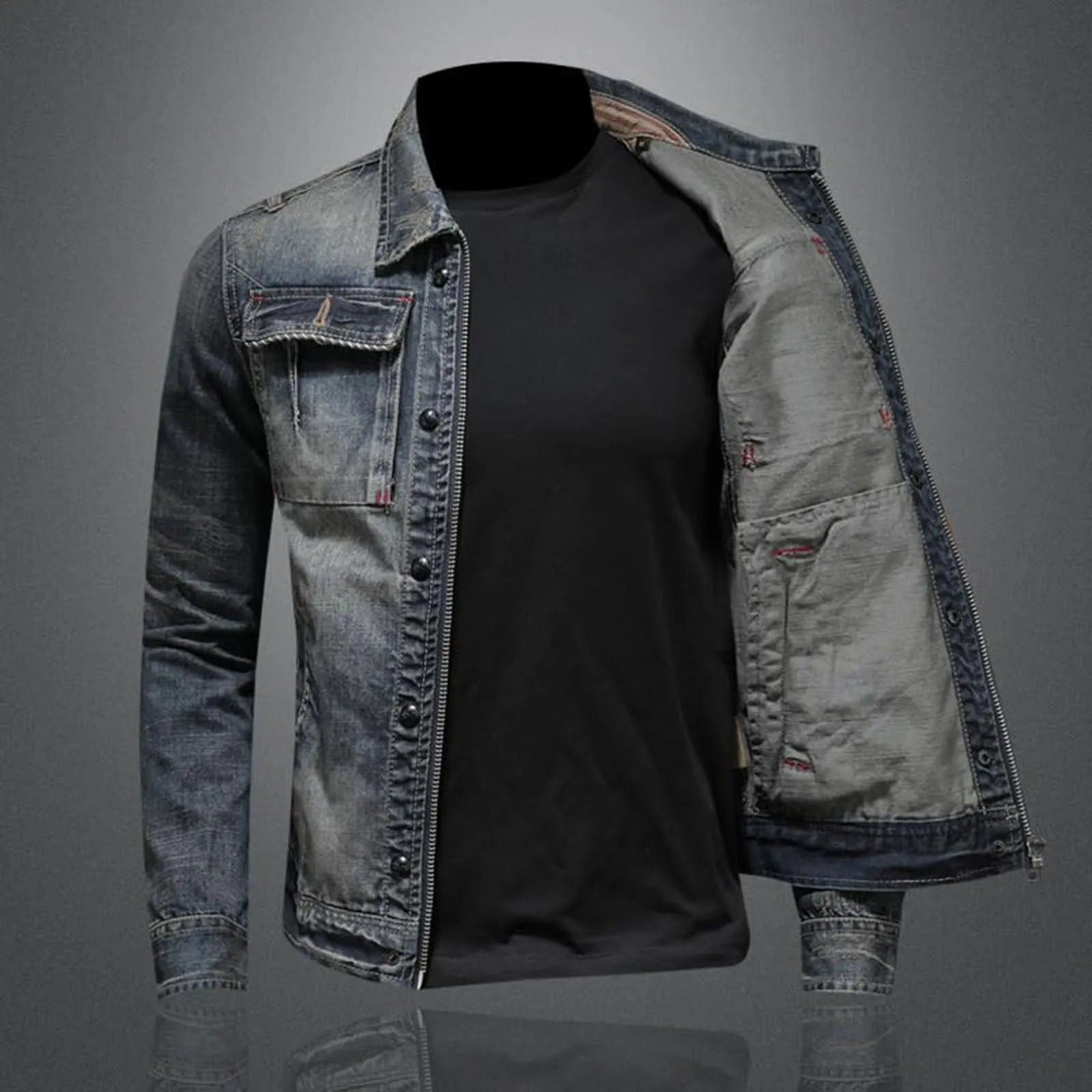 Men's Vintage Denim Jacket.