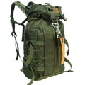 Travel hiking backpack by Your Outdoors n' More with multiple compartments, padded straps, and durable fabric for outdoor adventures.