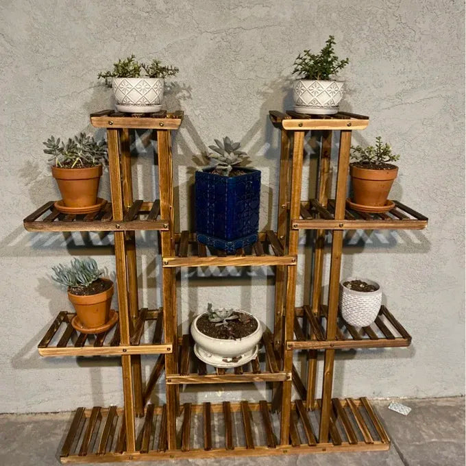 Wooden Plant Shelf.