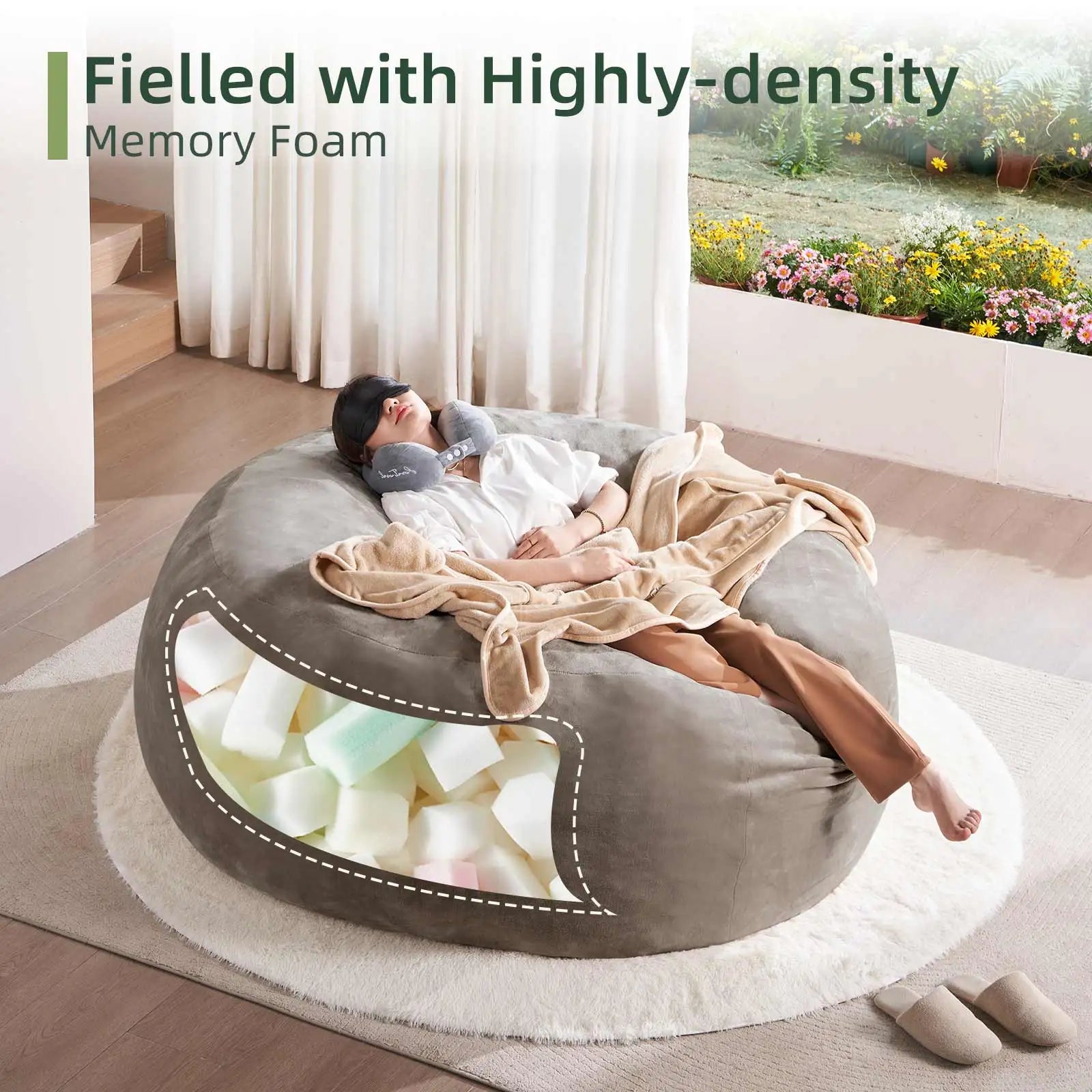 Large bean bag chair.
