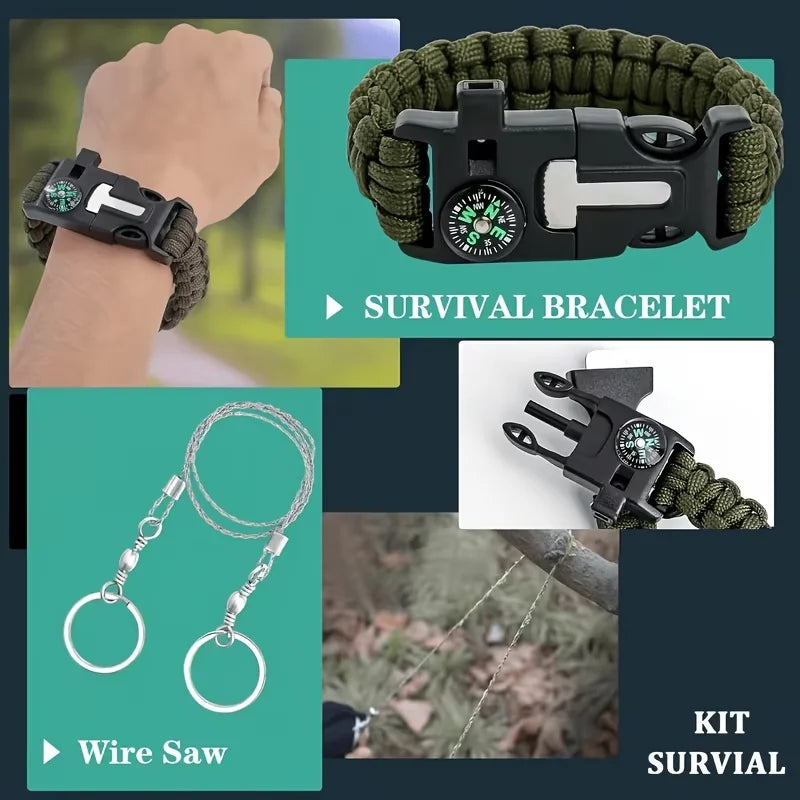 Multi-Functional Tool Backpack Emergency Survival Kit.