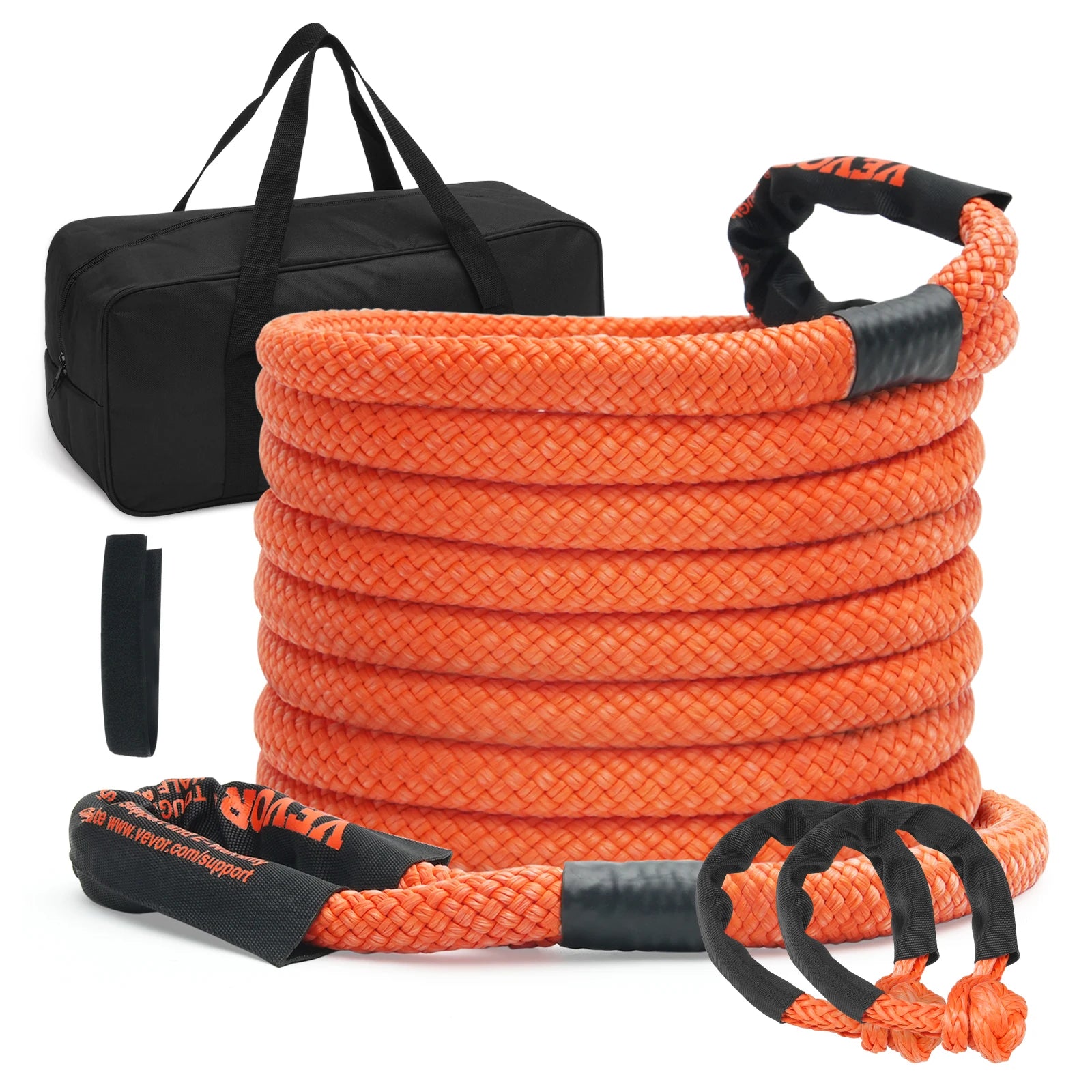 20/30 ft off-road towing rope from Your Outdoors n' More, durable snatch tow strap for vehicle recovery and off-road adventures.