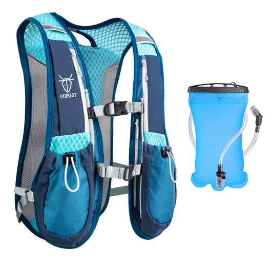 2-Pack 5L Running Vest with 1.5L Hydration Reservoir.
