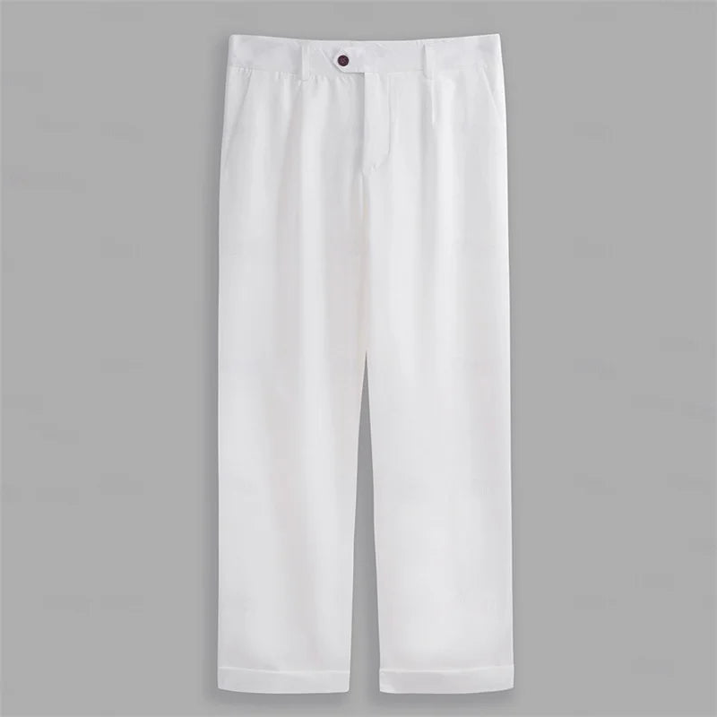 Men's fit dress pants by Your Outdoors n' More, tailored, with a smooth waistband and classic crease, suitable for formal occasions.