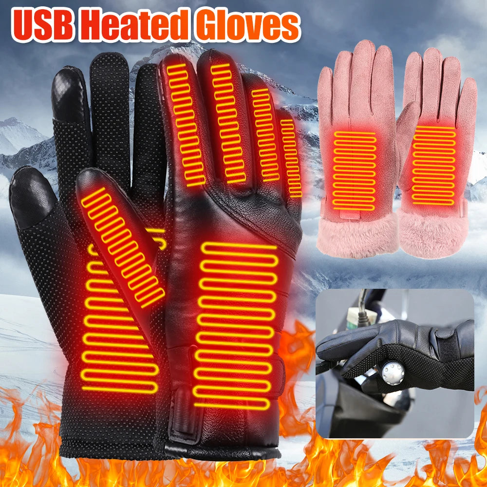Electric heating gloves from Your Outdoors n' More, showing black insulated gloves with heating elements for warmth in cold weather.