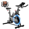 Your Outdoors n' More 32-level magnetic resistance stationary bike for home exercise, showing the bike's adjustable resistance and sleek design.