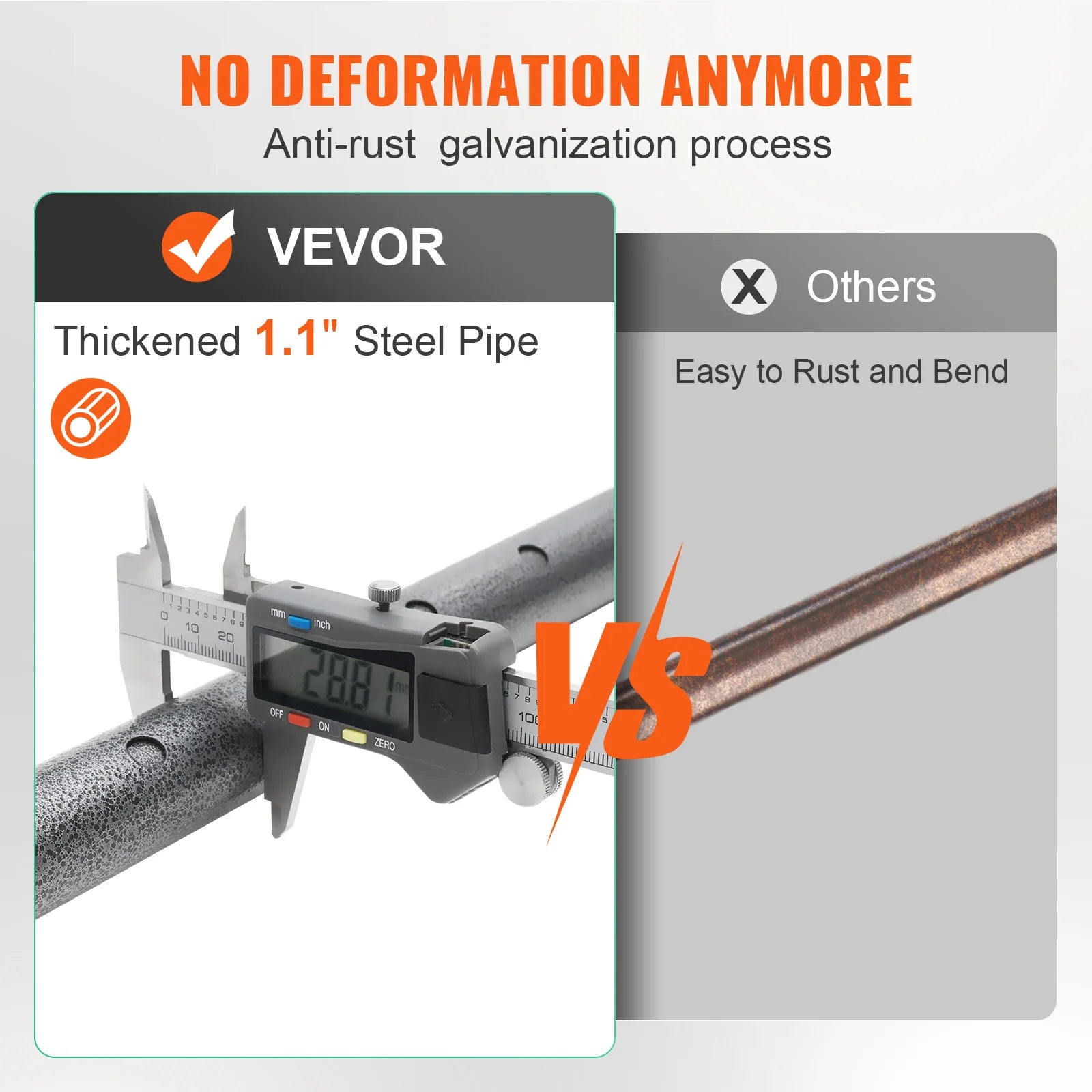 Adjustable cargo/truck bed bar from Your Outdoors n' More, extending from 40 to 73 inches for secure load securing.