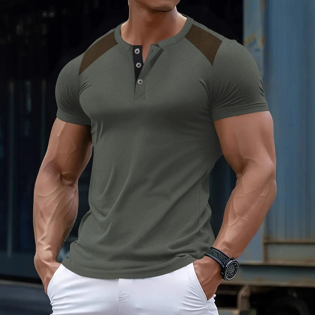 Men's lightweight V-neck T-shirt by Your Outdoors n' More, shown in a comfortable fit with soft fabric and classic design.