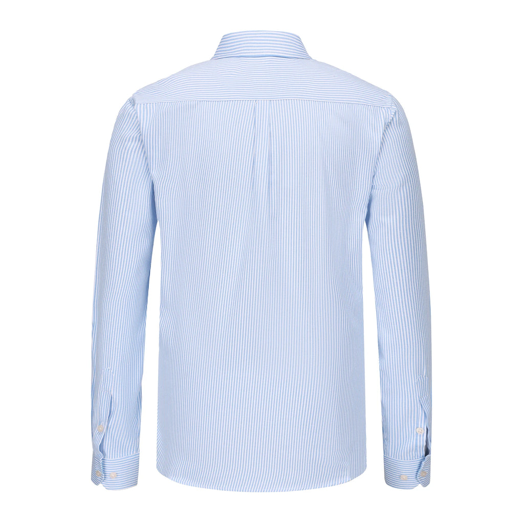 Men's Striped Oxford Long Sleeve Shirt.