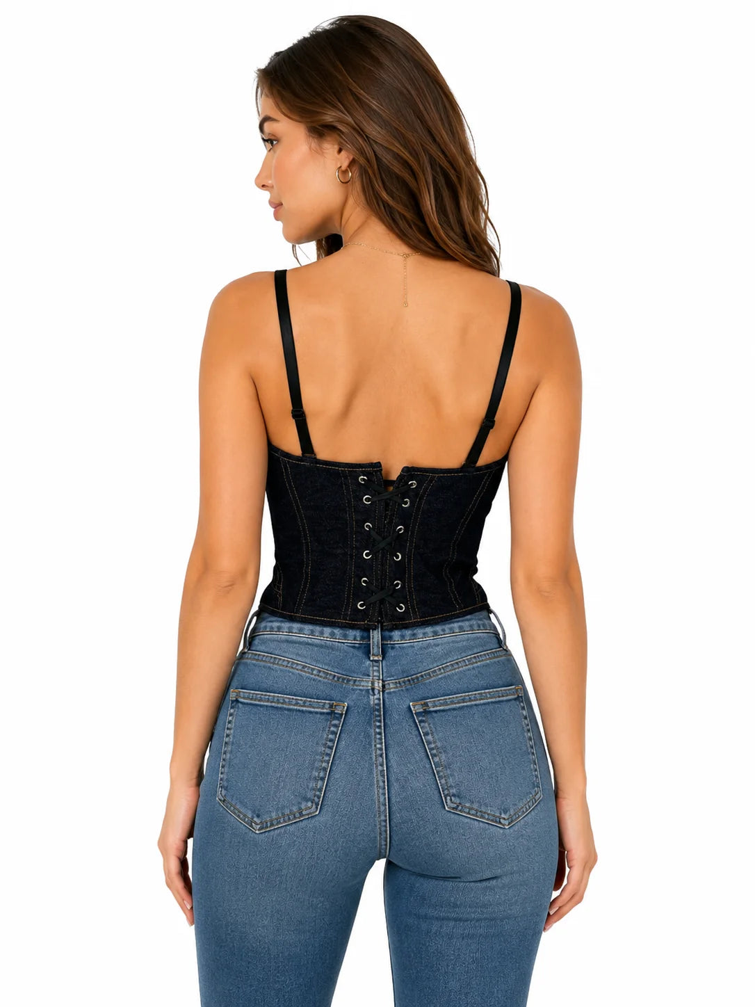 Women's Denim Corset Top.