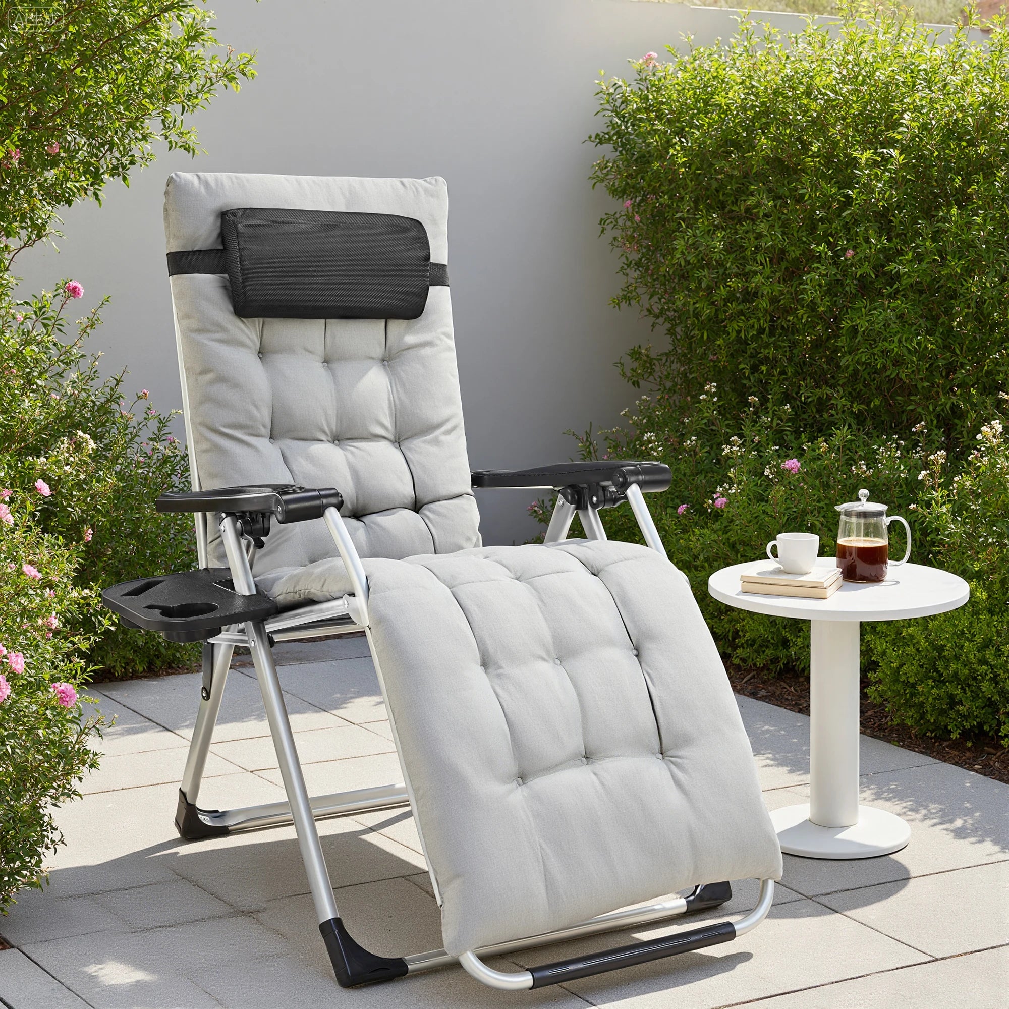 Set of two Your Outdoors n' More Zero Gravity portable recliners, lightweight and foldable for outdoor relaxation.