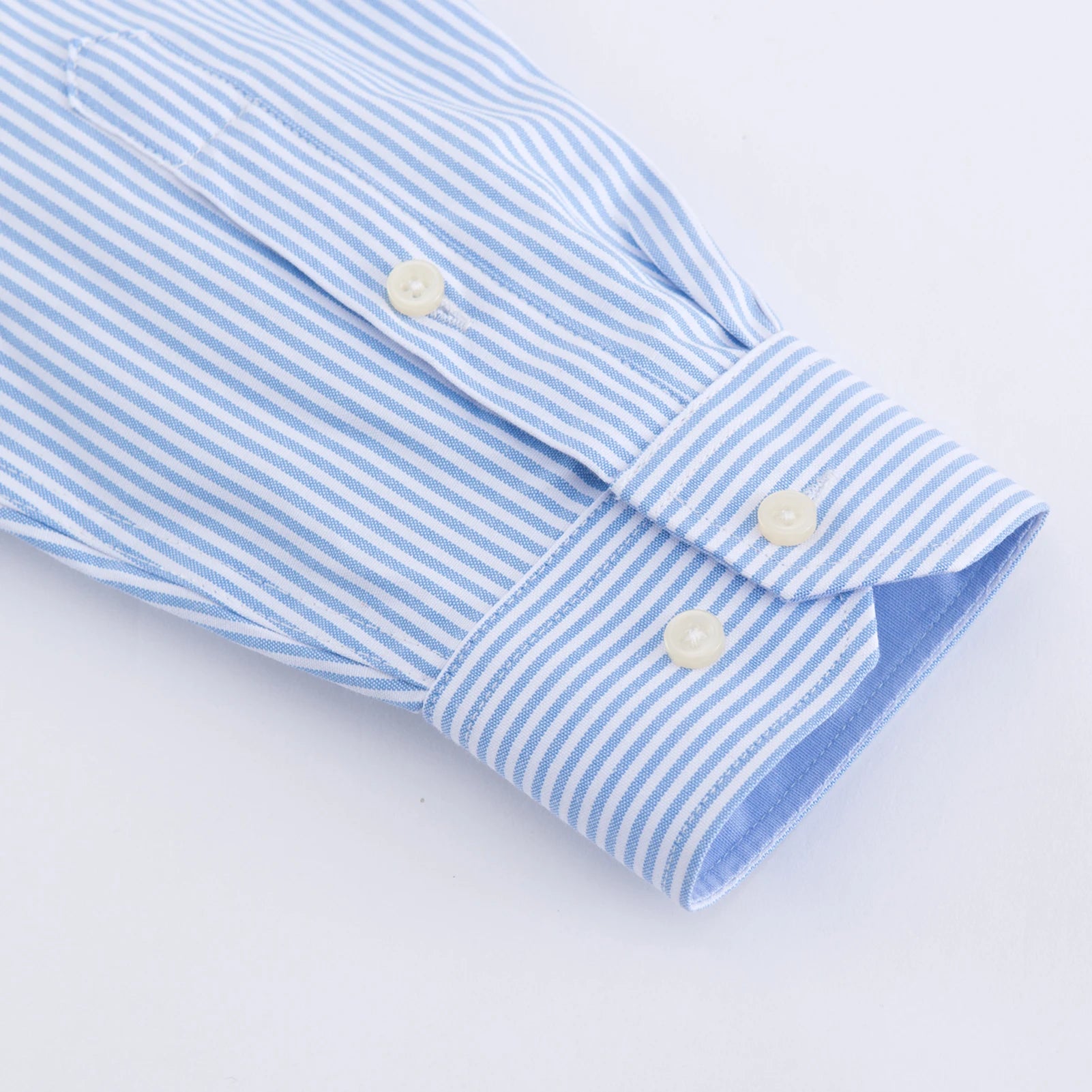 Men's Striped Oxford Long Sleeve Shirt.