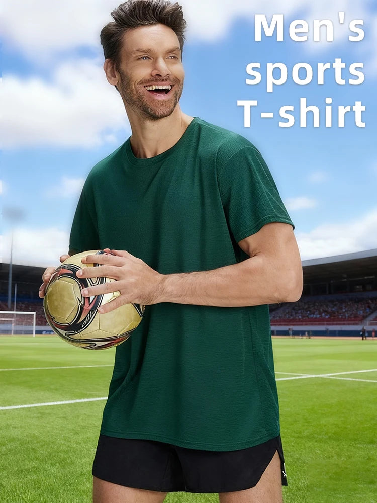 6-Pack Men's Breathable Polyester Crew Neck T-Shirts.
