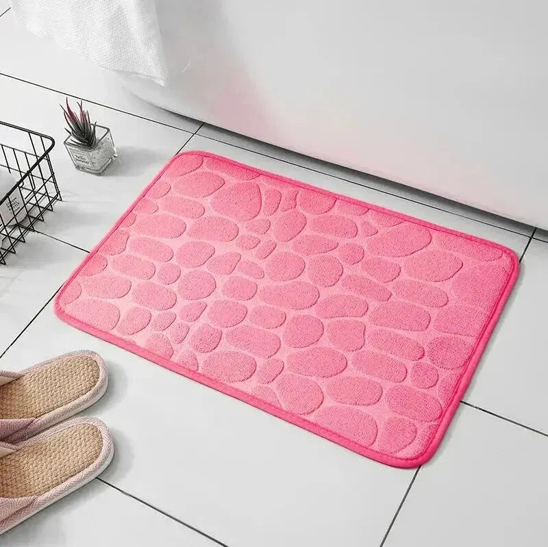 Embossed fiber carpet.