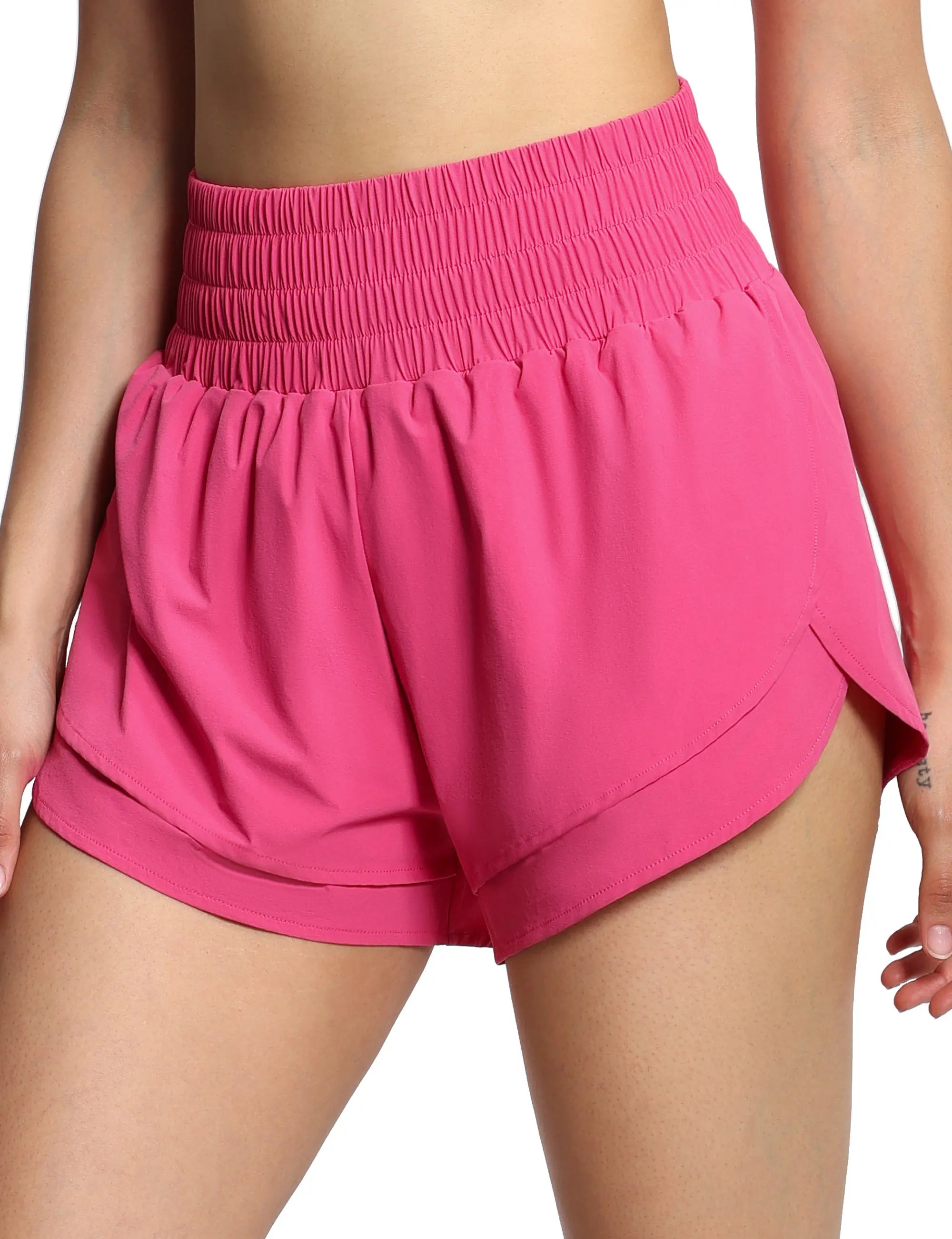 Women's High Waisted Workout Shorts.