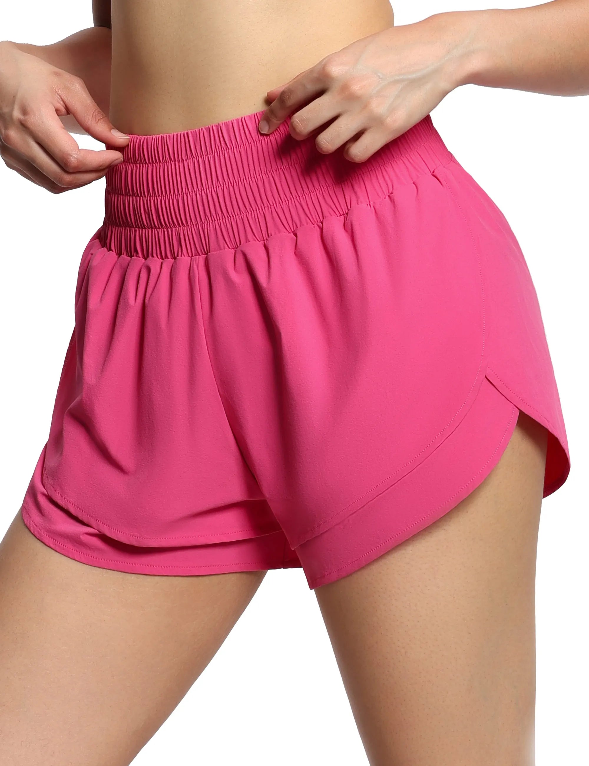 Women's High Waisted Workout Shorts.