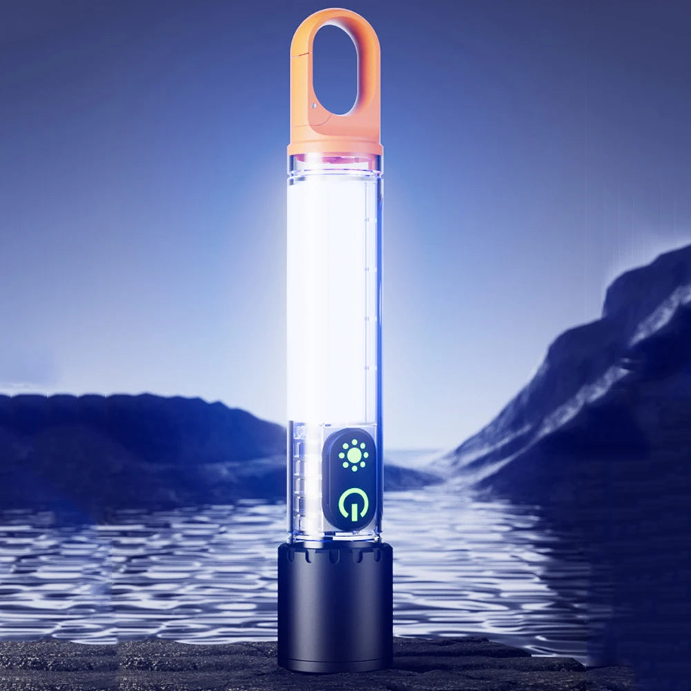 Powerful 10W LED Camping Flashlight with Side Lights.