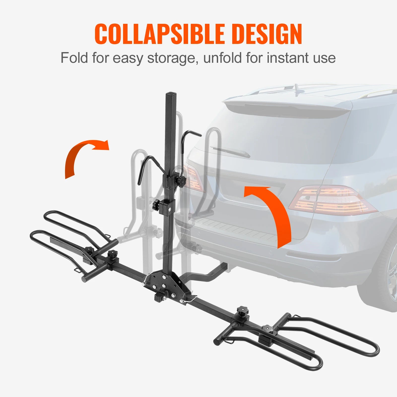 Hitch mount bike rack for 2 bikes by Your Outdoors n' More, featuring a sturdy platform and secure mounting hardware.