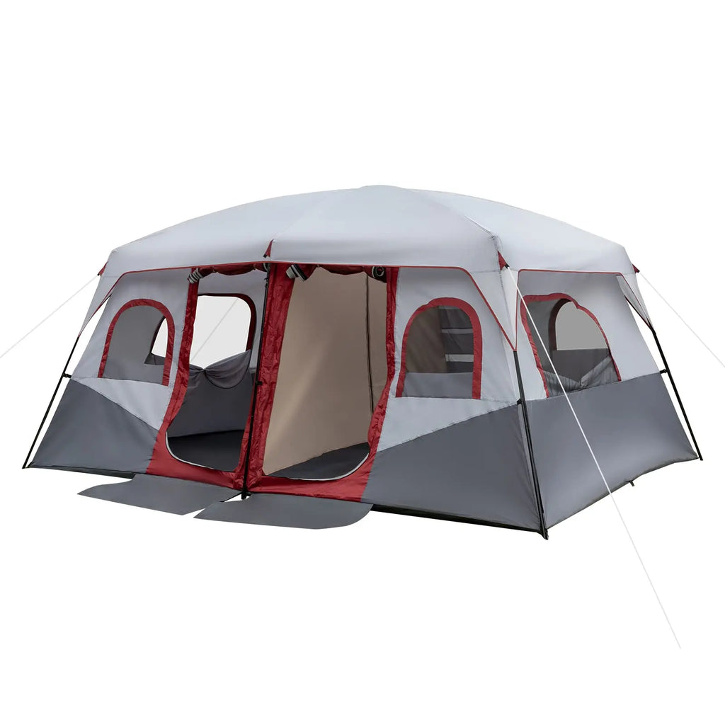 10-Person Cabin Tent With Two Doors.