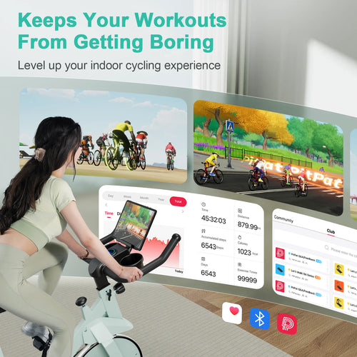 Your Outdoors n' More 32-level magnetic resistance stationary bike for home use, with adjustable settings and digital display.