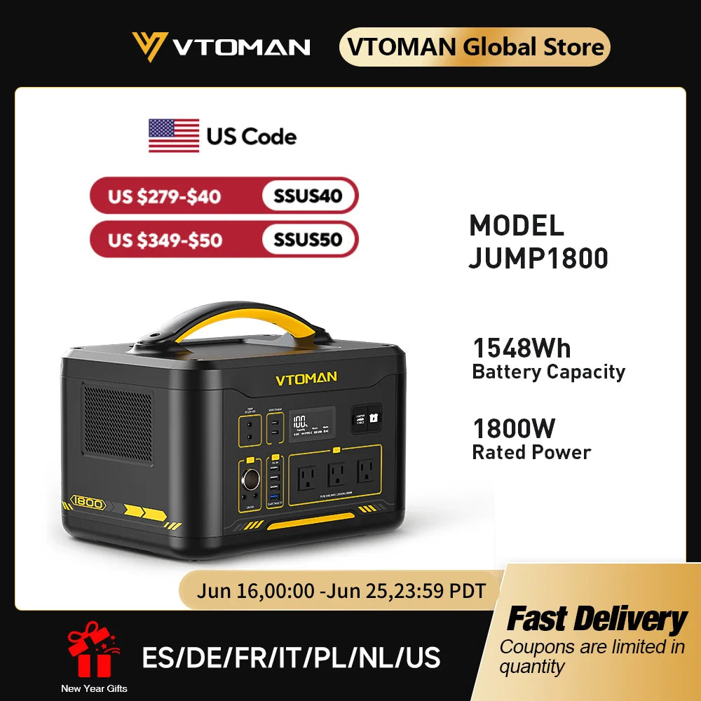Portable power station from Your Outdoors n' More with multiple charging ports and a compact design for outdoor use.