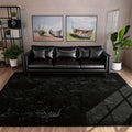 Large plush area rug.
