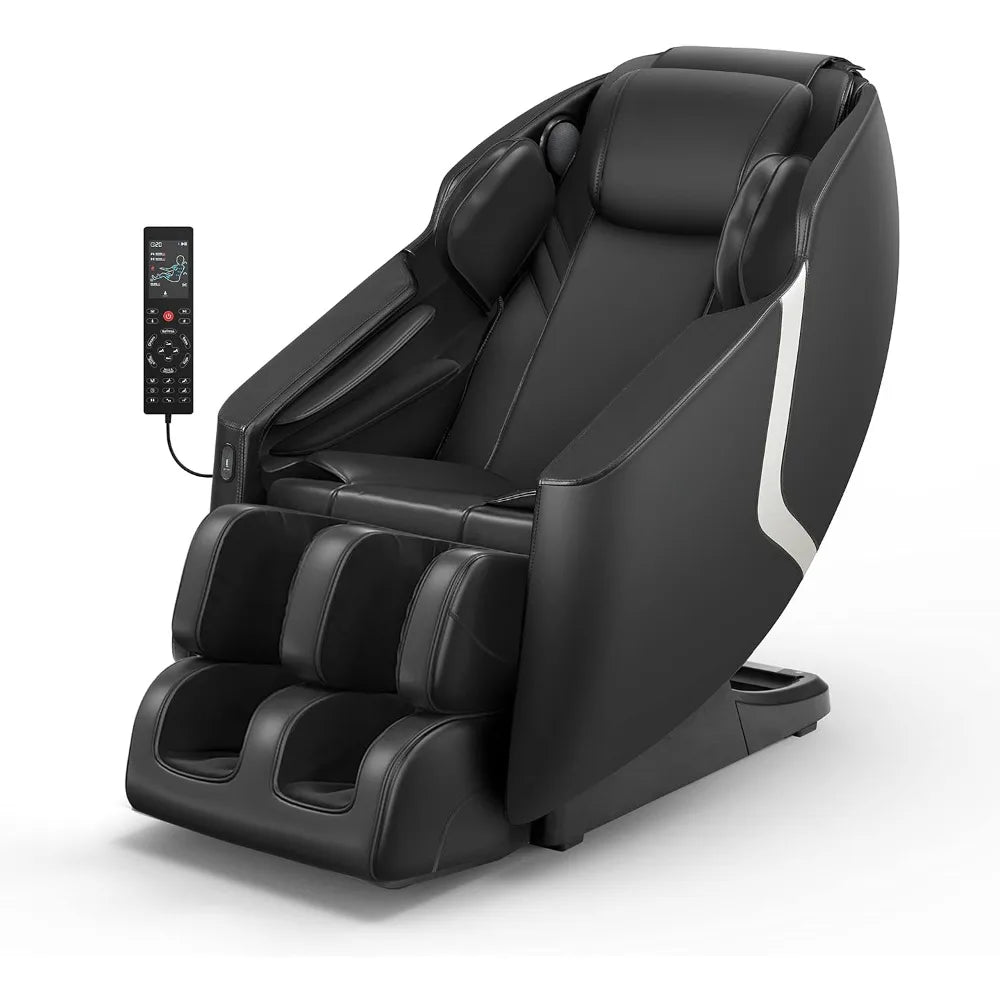 Your Outdoors n' More massage chair with padded armrests and built-in controls, designed for relaxation and comfort.