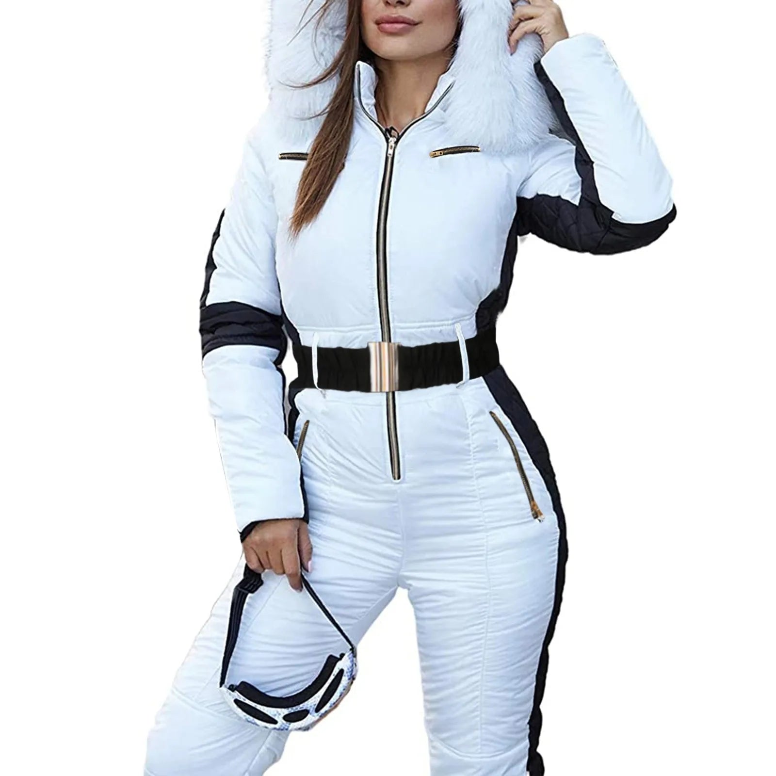 Women's Winter Outdoor Sports Jacket Jumpsuit.
