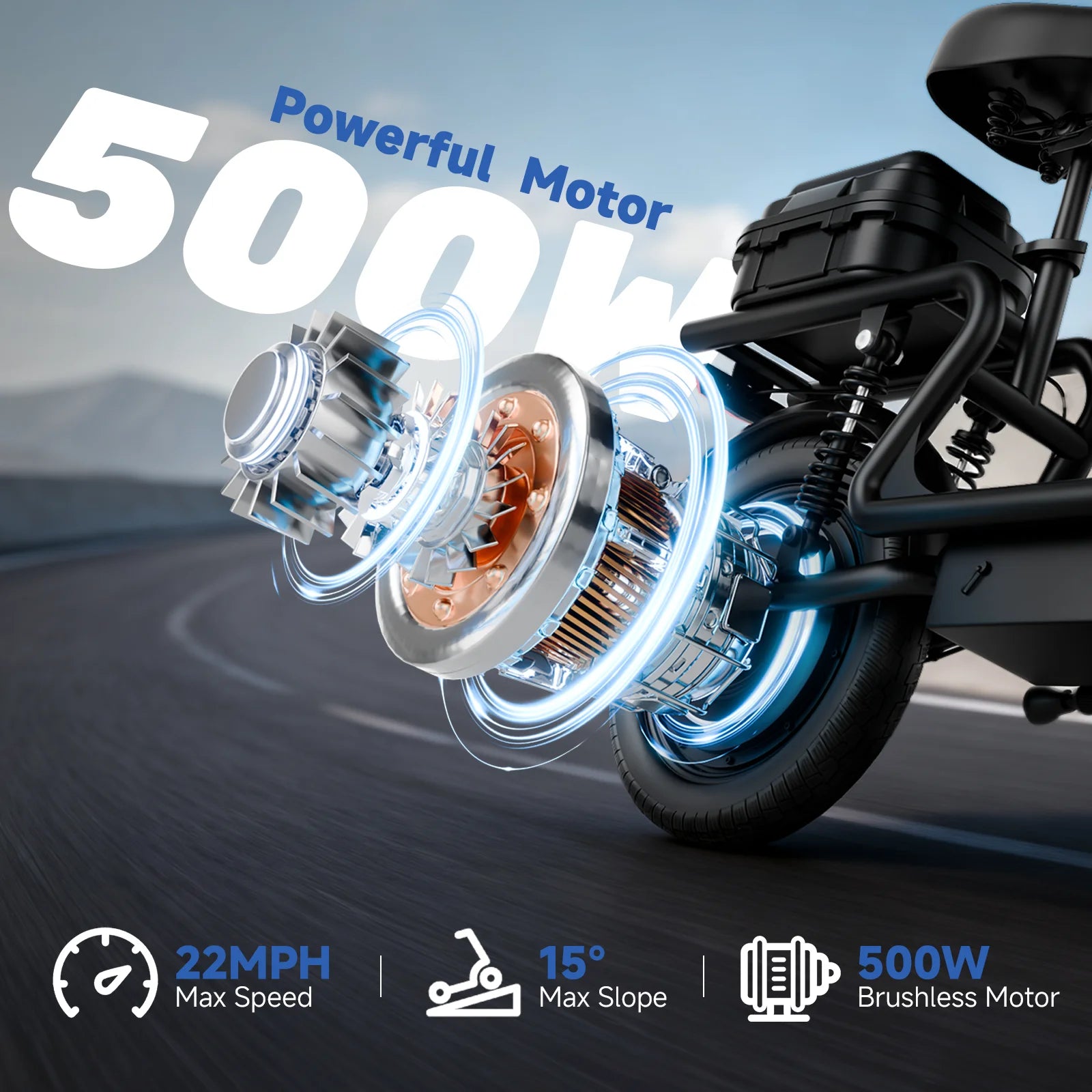 500W 14 inch Electric Bicycle with Box.