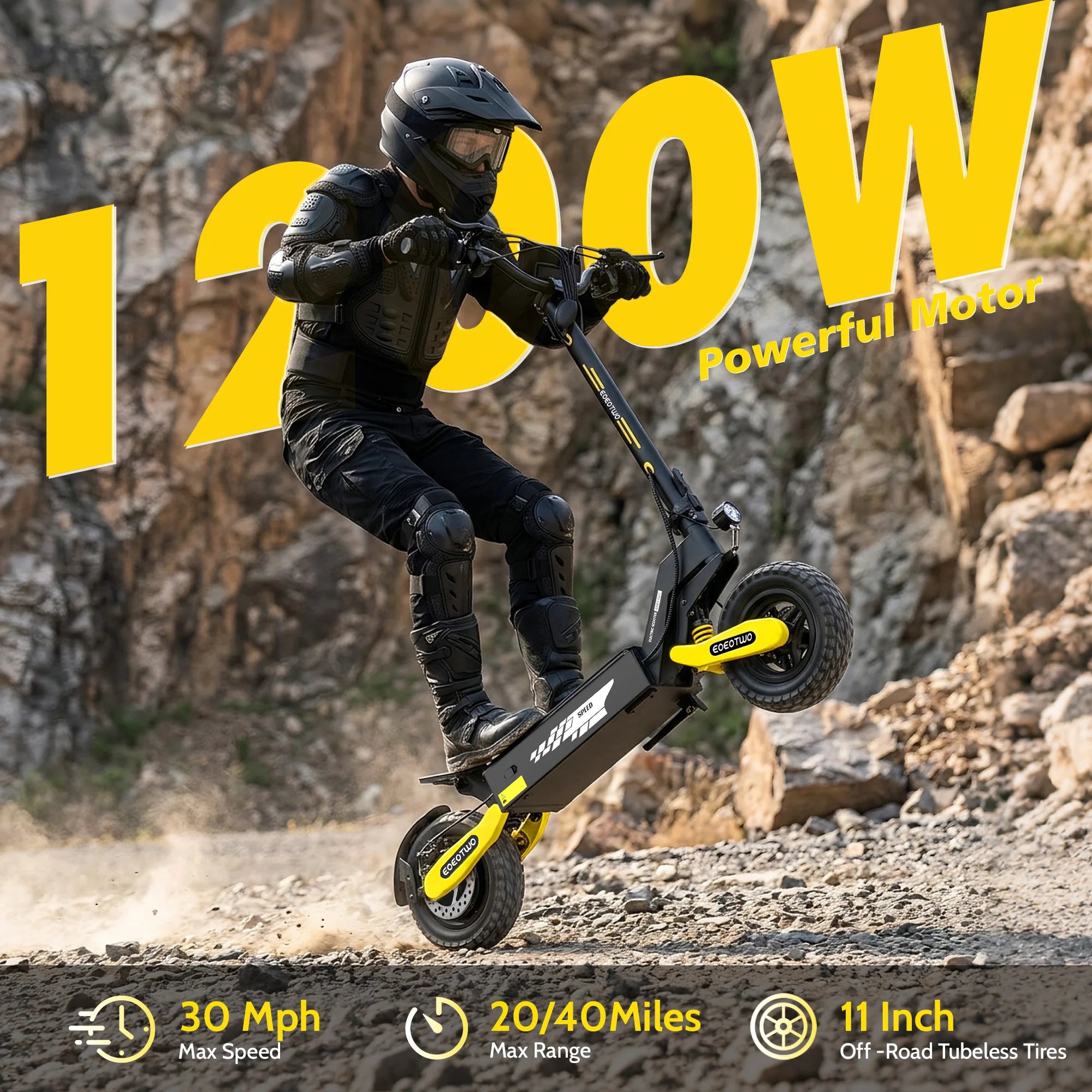 1200 W Off Road Electric Scooter.