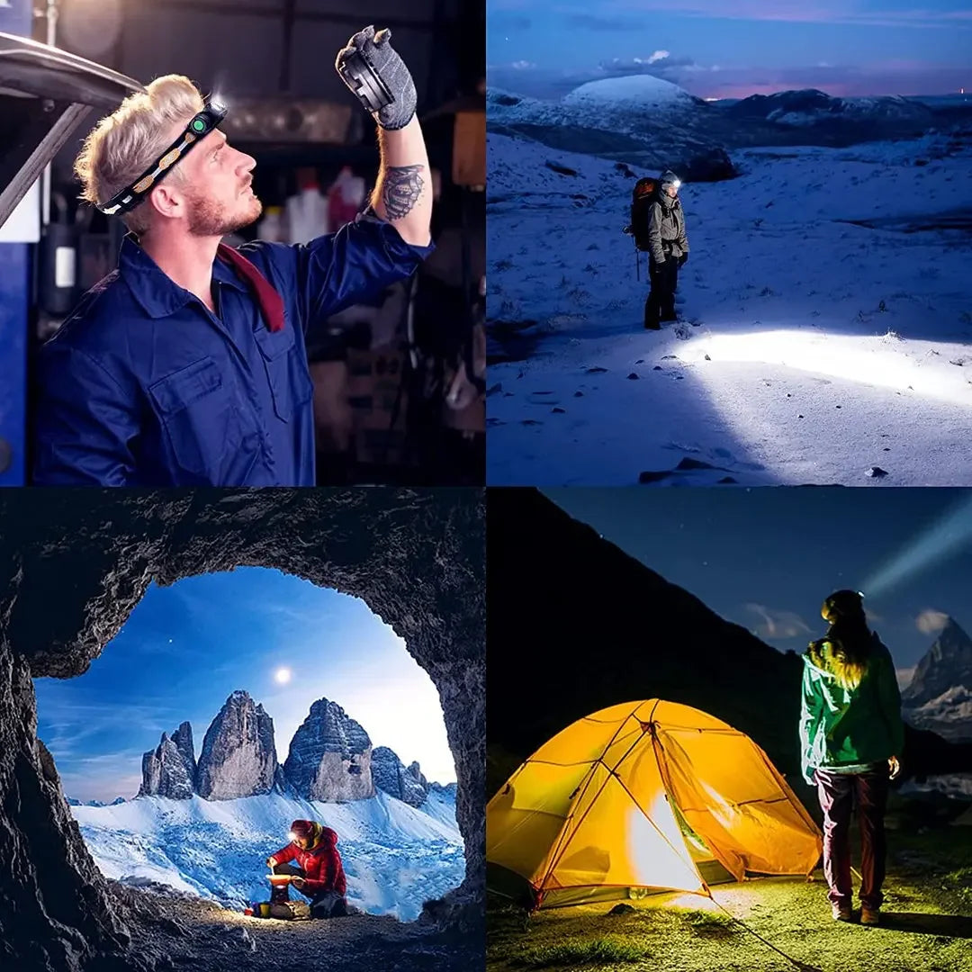 USB Rechargeable 1000LM Headlamp.