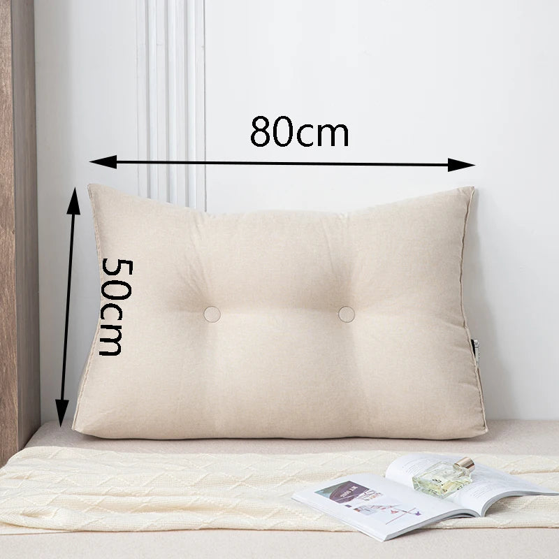 Small triangular wedge pillow with built-in massager from Your Outdoors n' More, designed for comfort and relaxation.