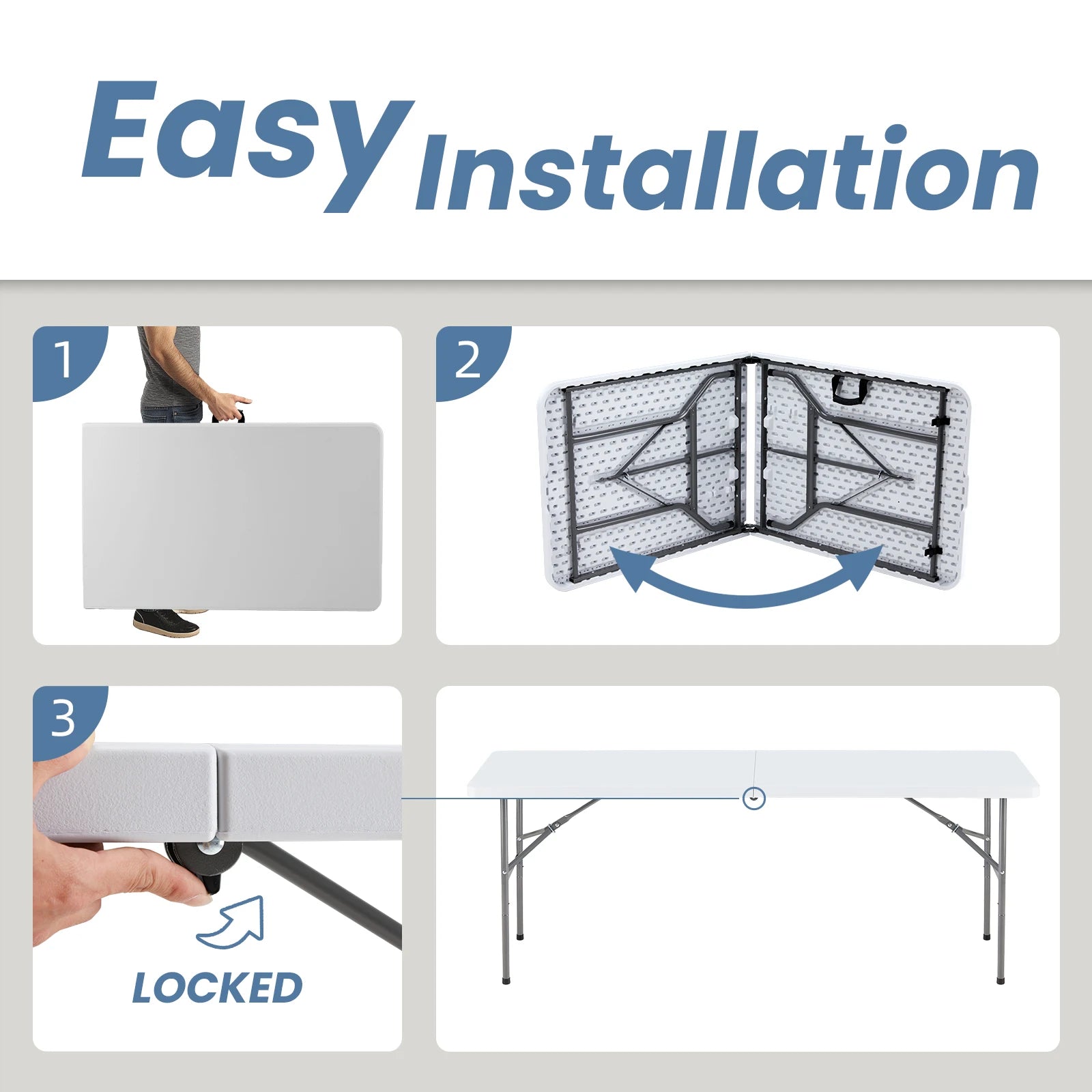 Portable Folding Outdoor Indoor Table.