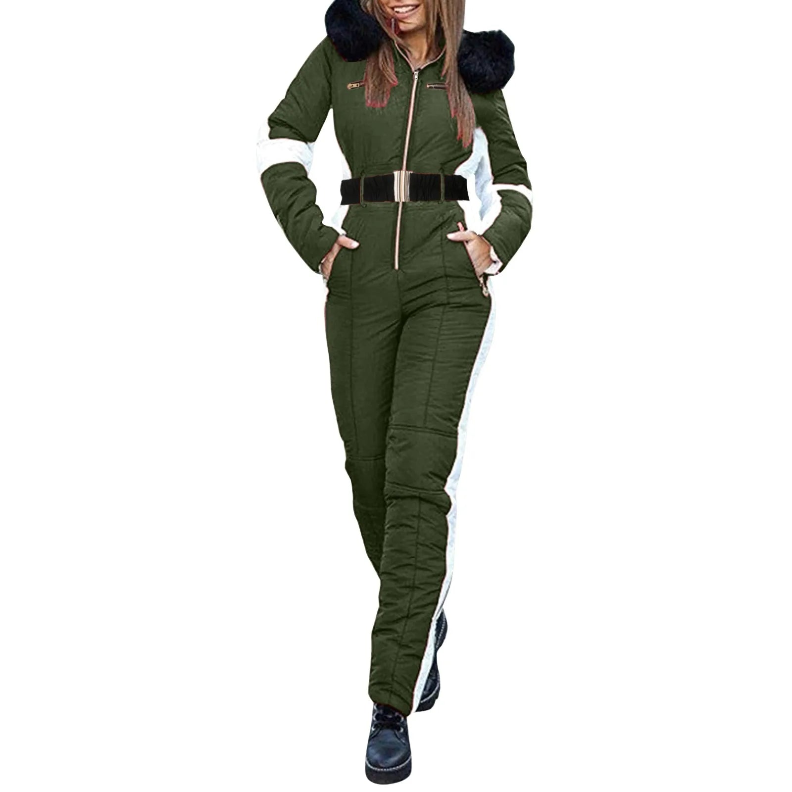 Women's Winter Outdoor Sports Jacket Jumpsuit.