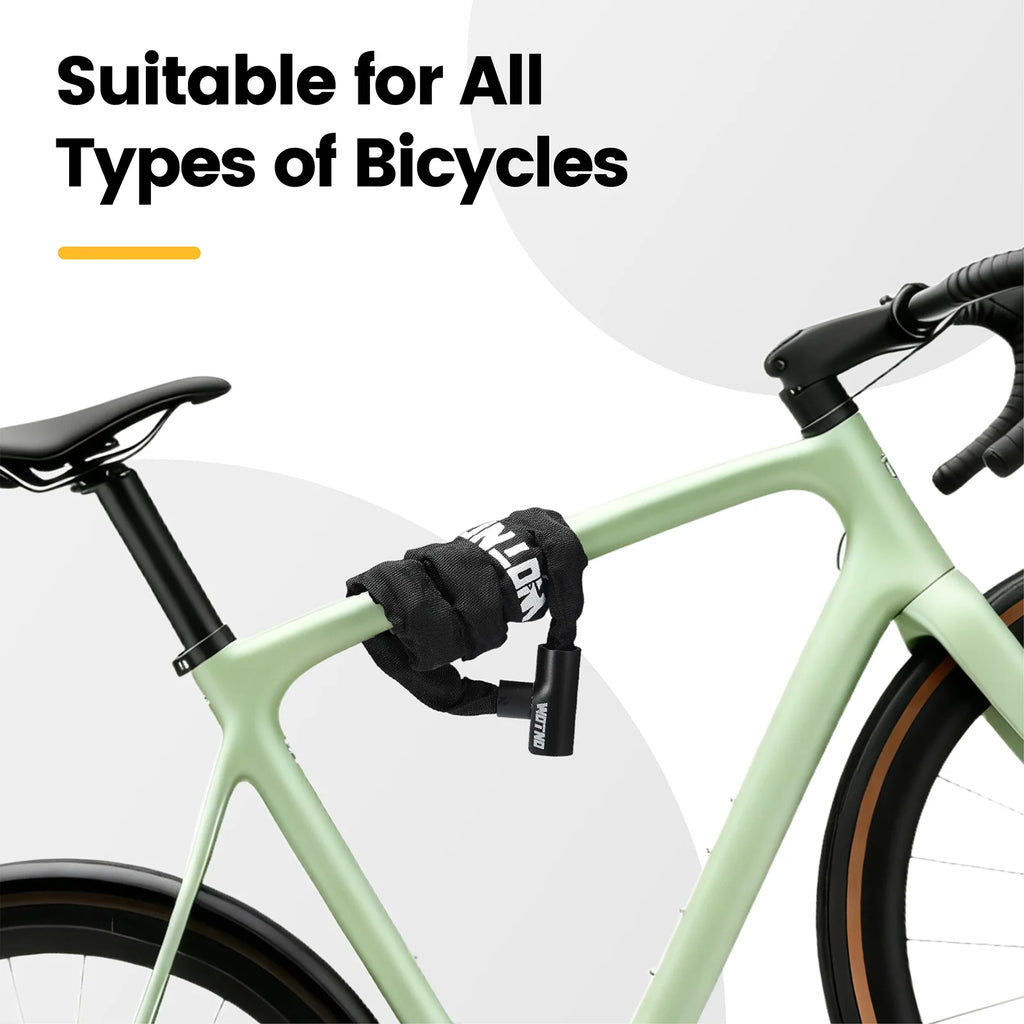 3.3 FT Anti-Theft Bicycle Lock with 2 Keys.