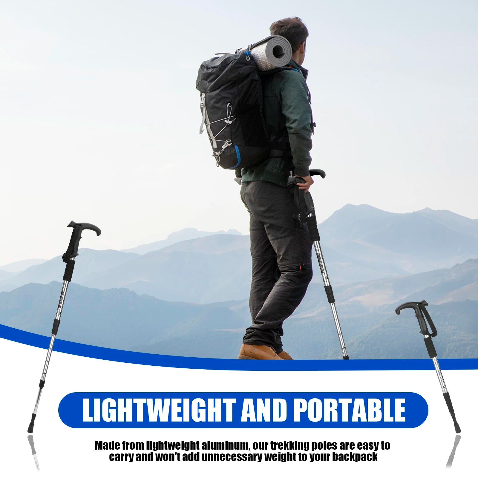 Telescopic Hiking/Walking Stick.