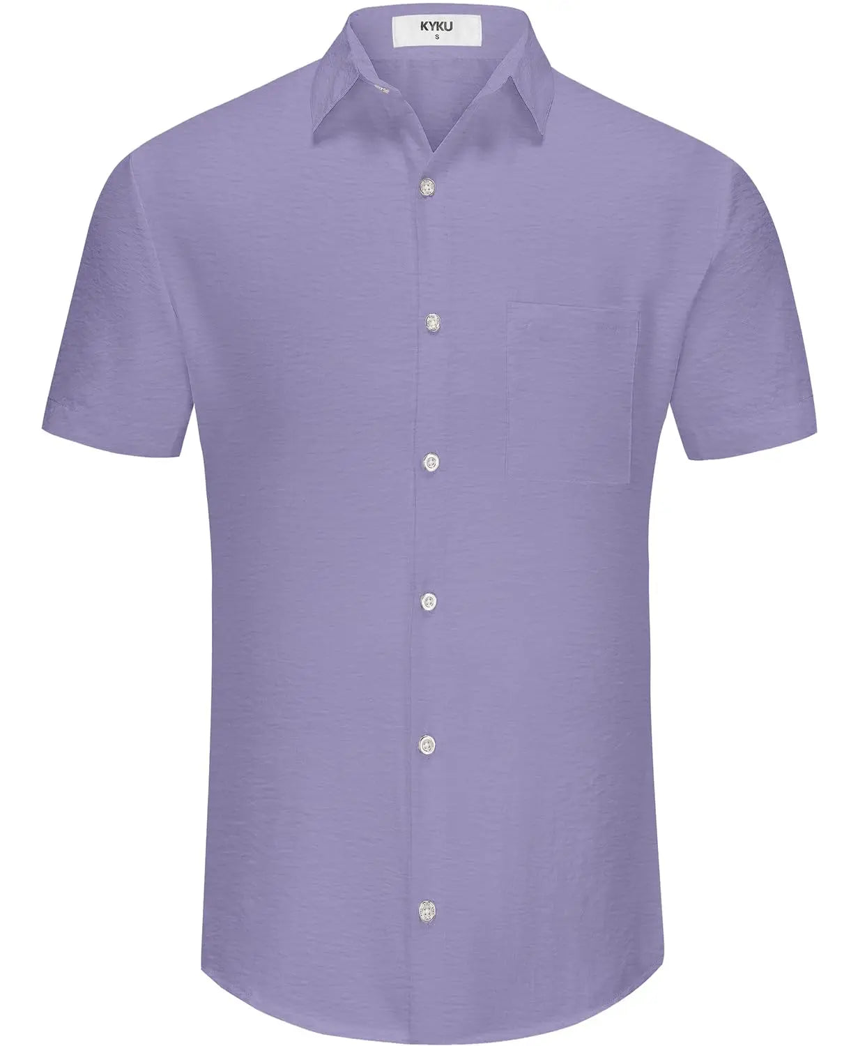 Men's short sleeve button-down shirt by Your Outdoors n' More, featuring a casual fit and classic collar, displayed on a hanger.