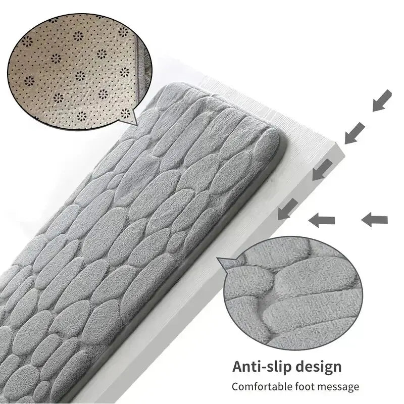 Embossed fiber carpet.
